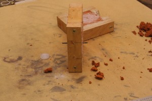 the air vents have to go through the delft clay